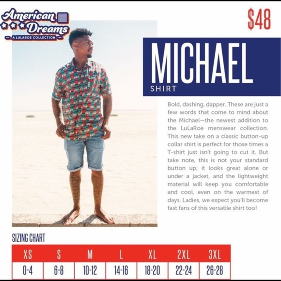 Lularoe Michael Cheetah Print Button Up Shirt - Picture 2 of 5